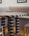 Striped Rounded Dining Table