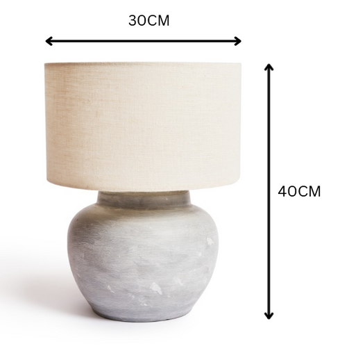 Olive Table Lamp - Grey