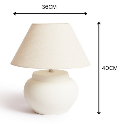 Olive Table Lamp - Off White