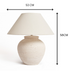 Medium Sun Table Lamp - Etched Off White
