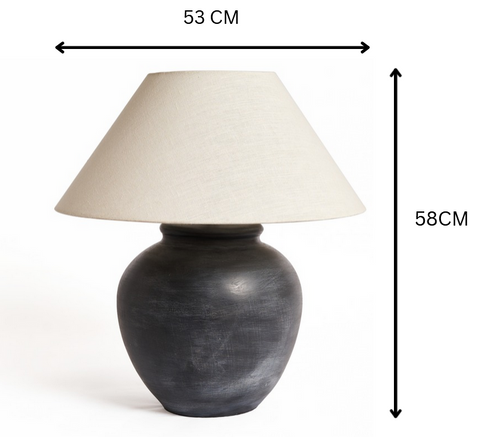 Medium Sun Table Lamp - Charcoal