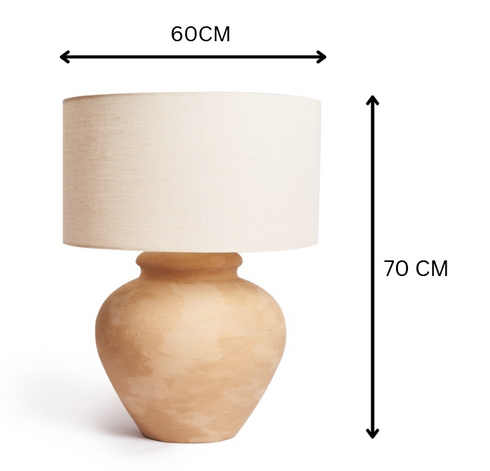 Large Sun Table Lamp - beige
