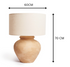 Large Sun Table Lamp - beige