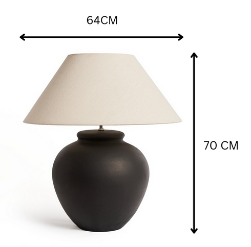 Large Sun Table Lamp - Black