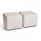Pair of cube poufs