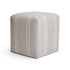 striped cube pouf