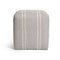 striped cube pouf