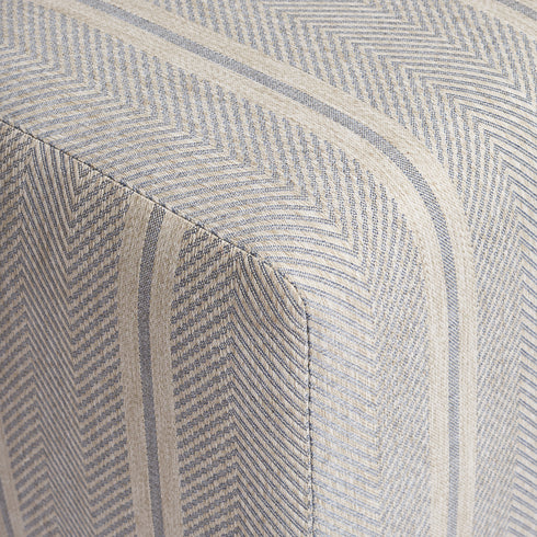 striped cube pouf
