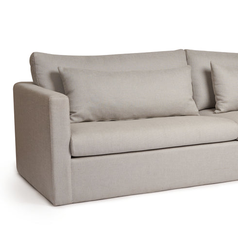 Divine Sofa - grey linen fabric