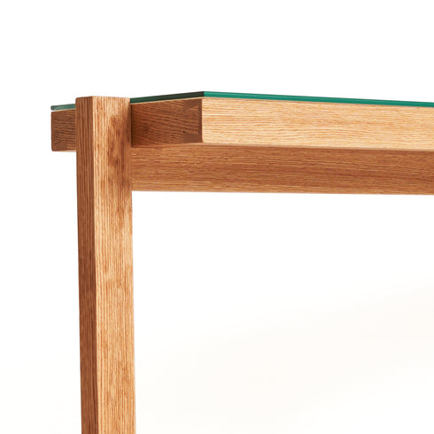 Cane and Oak Console