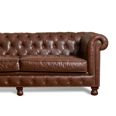 Chesterfield leather sofa