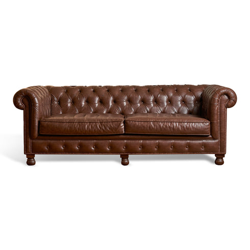 Chesterfield leather sofa
