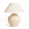 Large Sun Table Lamp - Etched Off white