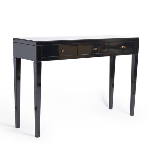 Noir gloss console