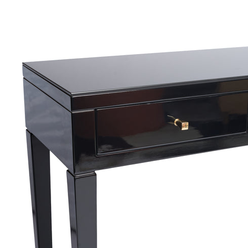 Noir gloss console