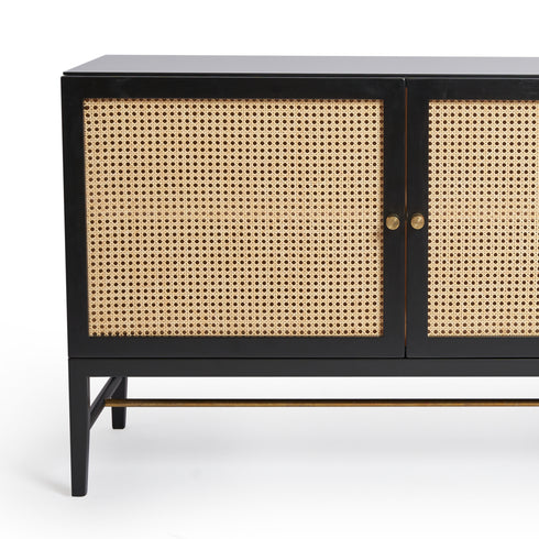 Cane black cabinet