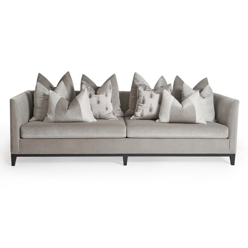 Plush three-seater couch