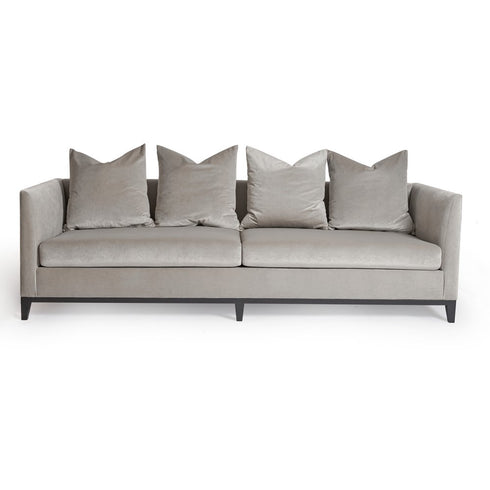 Plush three-seater couch