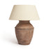 Antiqued Brown Table Lamp