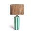 striped dome table lamp