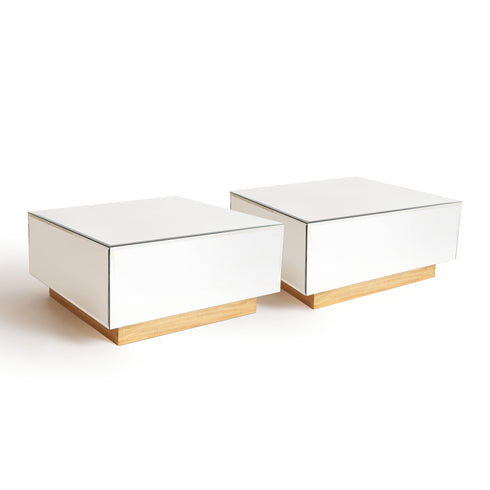 Mirrored Coffee Table Blocks