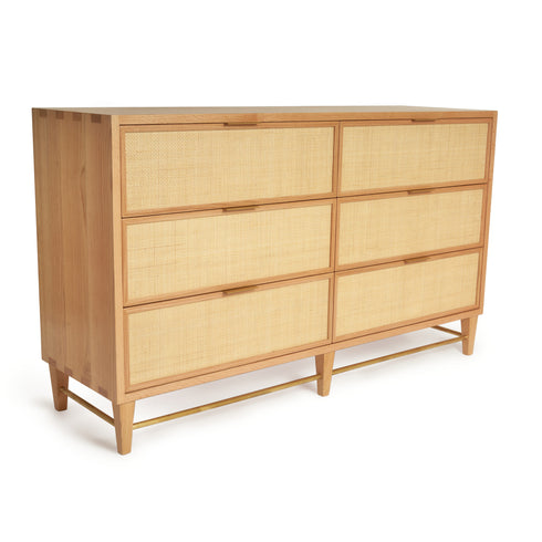 Cane and Oak Dresser