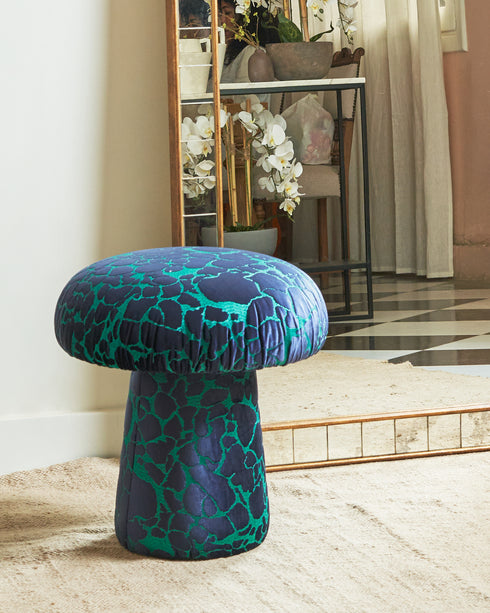 Antiqued tiled wall mirror