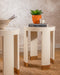 Cream Side Table