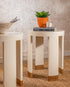 Cream Side Table