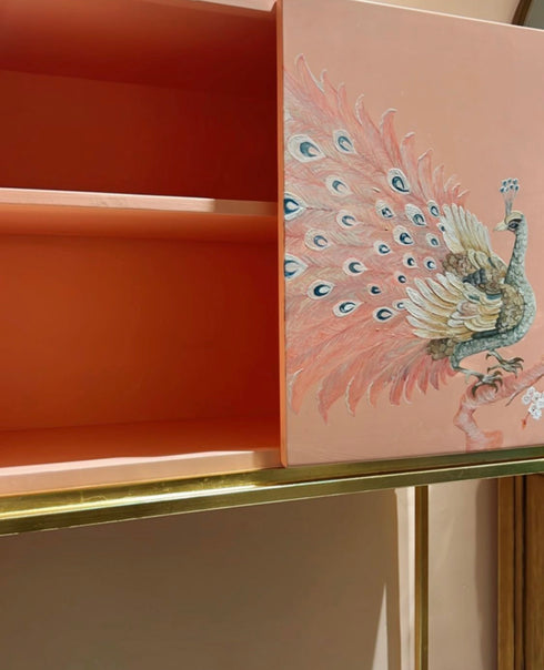 Pink Peacock Cabinet