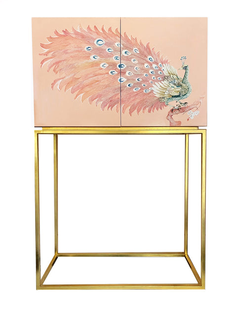Pink Peacock Cabinet