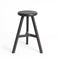 Teak Stool - Black