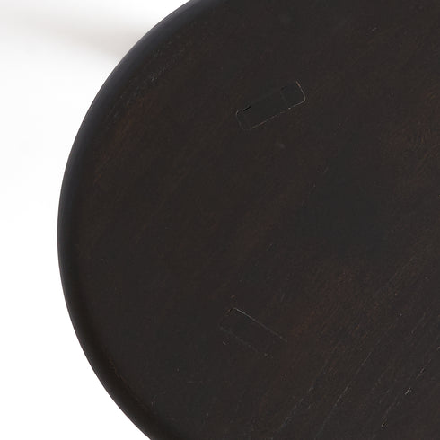 Teak Stool - Black