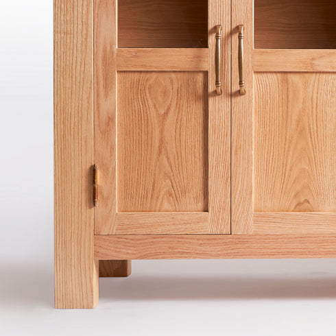 Glass Window Oak Buffet