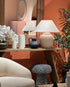 Medium Sun Table Lamp - Etched Off White
