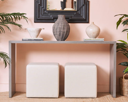 Pair of Cube Poufs