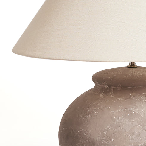 Large Sun Table Lamp - Greige