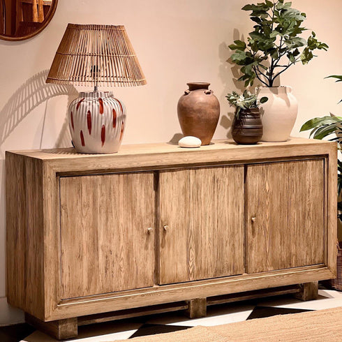 Natural Wood Sideboard