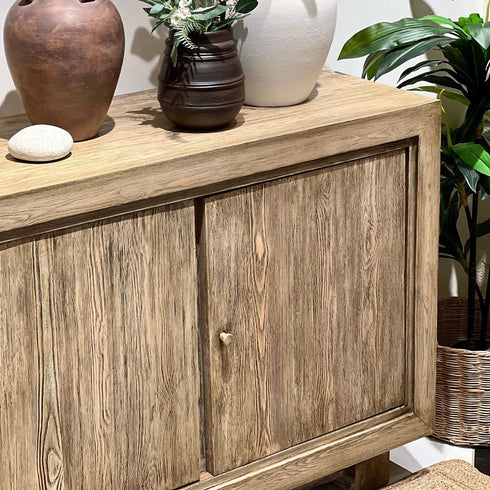 Natural Wood Sideboard