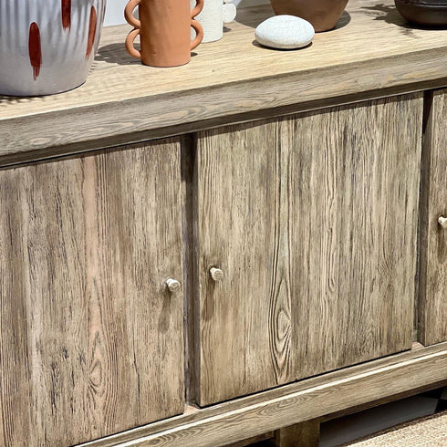 Natural Wood Sideboard