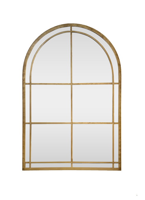 Bronze Windowpane Mirror