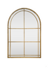 Bronze Windowpane Mirror